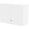 Schäfer Shop Genius Opzetkast TETRIS WALL, 2 ordnerhoogten, deuraanslag rechts, B 1000 x D 440 x H 740 mm, wit