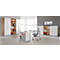 Schäfer Shop Genius Panneau latéral TETRIS SOLID, pour structure en métal, pour armoires à 3 HC, 19 mm d'épaisseur, blanc