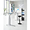 Schäfer Shop Genius pedestal alto TETRIS WOOD, 3 cajones + 1 cajón para utensilios, W 424 x D 803 x H 1296 mm, blanco