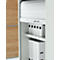 Schäfer Shop Genius Pupitre mobile TETRIS WOOD, l. 822 x P 580 x H 1118 mm, gris clair