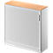 Schäfer Shop Genius Querrollladenschrank TETRIS SOLID, 3 OH, B 1200 mm, inkl. 19 mm Abdeckplatte, Buche-Dekor/weossalu/weissalu