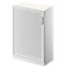 Schäfer Shop Genius Querrollladenschrank TETRIS SOLID, 3 OH, B 800 mm, inkl. 19 mm Abdeckplatte, weiß/weißalu