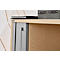 Schäfer Shop Genius Querrollladenschrank TETRIS WOOD, 2 OH, B 1000 mm, Höhe inkl. Gleiter, graphit