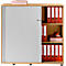 Schäfer Shop Genius Querrollladenschrank TETRIS WOOD, 3 OH, B 1200 mm, Höhe inkl. Gleiter, Buche-Dekor