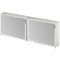 Schäfer Shop Genius Querrollladenschrank TETRIS WOOD, inkl. Gleiter, B 1200 x T 421 x H 1160 mm (3 OH), lichtgrau, 2 Stück