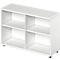 Schäfer Shop Genius Regal TETRIS WOOD, 2 OH, Höhe inkl. Gleiter, B 1200 mm, weiß
