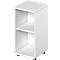 Schäfer Shop Genius Regal TETRIS WOOD, 2 OH, Höhe inkl. Gleiter, B 400 mm, weiß