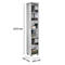 Schäfer Shop Genius Regal TETRIS WOOD, 6 OH, Höhe inkl. Gleiter, B 400 mm, lichtgrau