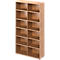 Schäfer Shop Genius Regal TETRIS WOOD, 6 OH, Höhe inkl. Gleiter, Mitteltrennwand, B 1200 mm, Buche-Dekor