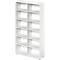 Schäfer Shop Genius Regal TETRIS WOOD, 6 OH, Höhe inkl. Gleiter, Mitteltrennwand, B 1200 mm, weiß