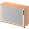 Schäfer Shop Genius Roldeurkast met dwarse roldeur TETRIS WOOD, 2 ordnerhoogten, B 1200 mm, hoogte incl. glijders, beukenpatroon