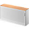 Schäfer Shop Genius Roldeurkast TETRIS SOLID, 2 ordnerhoogten, B 1600 mm, incl. 19 mm afdekplaat, beukenpatroon/blank aluminium/blank aluminium