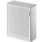 Schäfer Shop Genius Roldeurkast TETRIS SOLID, 3 ordnerhoogten, B 1000 mm, incl. 19 mm afdekplaat, lichtgrijs/blank aluminium/blank aluminium