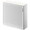 Schäfer Shop Genius Roldeurkast TETRIS SOLID, 3 ordnerhoogten, B 1200 x D 413 x H 1170 mm, met legborden en afdekplaat, wit/blank aluminium 