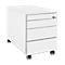 Schäfer Shop Genius Rollcontainer 1233, 4 Schübe, Zentralverschluss, seitliche Griffnut, B 435 x T 765 x H 577 mm, weiss/weiss 