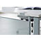 Schäfer Shop Genius Rückseitenblende, für Schreibtisch 90 Grad, H 466 mm, weißaluminium 