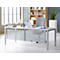 Schäfer Shop Genius Rückseitenblende, für Schreibtisch B 2000 mm, H 466 mm, weißaluminium 