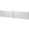 Schäfer Shop Genius Rückseitenblende, für Schreibtisch B 2000 mm, H 466 mm, weißaluminium 