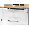 Schäfer Shop Genius Rückseitenblende, für Schreibtisch B 800 mm, H 466 mm, weiß