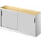 Schäfer Shop Genius Schiebetürenschrank TETRIS SOLID, 2 OH, B 1600 mm, inkl. 19 mm Abdeckplatte, Ahorn-Dekor/weißalu