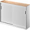 Schäfer Shop Genius Schiebetürenschrank TETRIS SOLID, 3 OH, 2 Fachböden, B 1600 mm, 19 mm Abdeckplatte, Kirsche Romana/weißalu