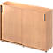 Schäfer Shop Genius Schiebetürenschrank TETRIS WOOD, 3 OH, B 1600 mm, Höhe inkl. Gleiter, Buche-Dekor