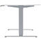 Schäfer Shop Genius Schreibtisch AERO FLEX, elektrisch höhenverstellbar, Rechteck, T-Fuß, B 1600 x T 800 x H 620-1280 mm, weiß/weißalu