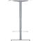 Schäfer Shop Genius Schreibtisch AERO FLEX, elektrisch höhenverstellbar, Rechteck, T-Fuß, B 1600 x T 800 x H 620-1280 mm, weiß/weißalu
