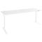 Schäfer Shop Genius Schreibtisch AERO FLEX, elektrisch höhenverstellbar, Rechteck, T-Fuß, B 2000 mm, weiß/weiß + Memorypanel