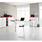 Schäfer Shop Genius Schreibtisch Elements, elektrisch höhenverstellbar, Rechteck, C-Fuß, B 1800 x T 800 x H 645-1300 mm, weiß + Technikeinbau