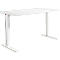 Schäfer Shop Genius Schreibtisch Elements, elektrisch höhenverstellbar, Rechteck, C-Fuß, B 1800 x T 800 x H 645-1300 mm, weiß + Technikeinbau