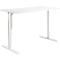 Schäfer Shop Genius Schreibtisch Elements, elektrisch höhenverstellbar, Rechteck, T-Fuß, B 1600 x T 800 x H 645-1300 mm, weiß + Technikeinbau