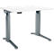 Schäfer Shop Genius Schreibtisch ERGOSTYLE S, Rechteck, elektrisch höhenverstellbar, einstufig, C-Fuß, B 1200 x T 800 x H 715-1182 mm, inkl. Memory Master, weiß/anthrazit
