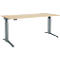 Schäfer Shop Genius Schreibtisch ERGOSTYLE S, Rechteck, elektrisch höhenverstellbar, einstufig, C-Fuß, B 1800 x T 800 x H 715-1182 mm, inkl. Memory Master, Ahorn/anthrazit