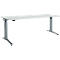 Schäfer Shop Genius Schreibtisch ERGOSTYLE S, Rechteck, elektrisch höhenverstellbar, einstufig, C-Fuß, B 2000 x T 800 x H 715-1182 mm, inkl. Memory Master, lichtgrau/anthrazit