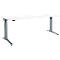 Schäfer Shop Genius Schreibtisch ERGOSTYLE S, Rechteck, elektrisch höhenverstellbar, einstufig, C-Fuß, B 2000 x T 800 x H 715-1182 mm, inkl. Memory Master, weiß/anthrazit