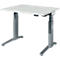 Schäfer Shop Genius Schreibtisch ERGOSTYLE S, Rechteck, elektrisch höhenverstellbar, zweistufig, C-Fuß, B 1200 x T 800 x H 635-1305 mm, inkl. Memory Master, lichtgrau/anthrazit