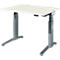 Schäfer Shop Genius Schreibtisch ERGOSTYLE S, Rechteck, elektrisch höhenverstellbar, zweistufig, C-Fuß, B 1200 x T 800 x H 635-1305 mm, inkl. Memory Master, weiß/anthrazit