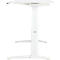 Schäfer Shop Genius Schreibtisch ERGOSTYLE S, Rechteck, elektrisch höhenverstellbar, zweistufig, C-Fuß, B 1600 x T 800 x H 635-1305 mm, inkl. Memory Master, weiß/weiß