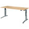 Schäfer Shop Genius Schreibtisch ERGOSTYLE S, Rechteck, elektrisch höhenverstellbar, zweistufig, C-Fuß, B 1800 x T 800 x H 635-1305 mm, inkl. Memory Master, Ahorn/anthrazit
