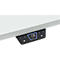 Schäfer Shop Genius Schreibtisch ERGOSTYLE S, Rechteck, elektrisch höhenverstellbar, zweistufig, C-Fuß, B 2000 x T 800 x H 635-1305 mm, inkl. Memory Master, Ahorn/anthrazit