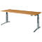 Schäfer Shop Genius Schreibtisch ERGOSTYLE S, Rechteck, elektrisch höhenverstellbar, zweistufig, C-Fuß, B 2000 x T 800 x H 635-1305 mm, inkl. Memory Master, Buche/anthrazit
