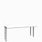 Schäfer Shop Genius Schreibtisch MODENA FLEX, 4-Fuß-Rechteckrohr, beidseitig, B 1800 mm, weiß 