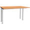Schäfer Shop Genius Schreibtisch MODENA FLEX, Breite 1200 mm, beidseitig verkürzt, Buche 