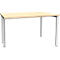 Schäfer Shop Genius Schreibtisch MODENA FLEX, Breite 1200 mm, einseitig verkürzt, Ahorn 