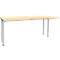 Schäfer Shop Genius Schreibtisch MODENA FLEX, Breite 1600 mm, beidseitig verkürzt, Ahorn 