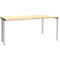 Schäfer Shop Genius Schreibtisch MODENA FLEX, Breite 1600 mm, einseitig verkürzt, Ahorn 