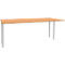 Schäfer Shop Genius Schreibtisch MODENA FLEX, Breite 1800 mm, beidseitig verkürzt, Buche 