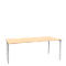 Schäfer Shop Genius Schreibtisch MODENA FLEX, Breite 1800 mm, einseitig verkürzt, Ahorn 
