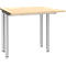Schäfer Shop Genius Schreibtisch MODENA FLEX, Breite 800 mm, beidseitig verkürzt, Ahorn 